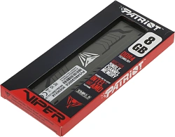 Память DDR4 8Gb 3000MHz Patriot PVS48G300C6 Viper Steel RTL Gaming PC4-24000 CL16 DIMM 288-pin 1.35В single rank с радиатором Ret