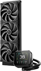 Система водяного охлаждения Deepcool Spartacus 420 ARGB Soc-AM5/AM4/1200/1700/1851 черный 4-pin 32.89dB Al LCD 2647gr Ret (R-SPT420-BKDSMP-G-1)