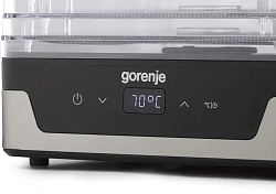 Сушка для фруктов и овощей Gorenje FDK400DE 5под. 240Вт нержавеющая сталь