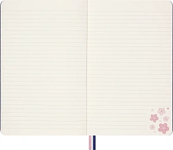 Блокнот Moleskine LIMITED EDITION SAKURA LESU08QP060 Large 130х210мм обложка текстиль 176стр. линейка синий 2025