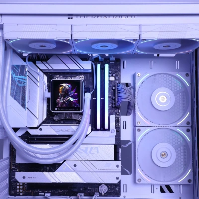 Система водяного охлаждения Thermalright Frozen Vision 360 Soc-AM5/AM4/1151/1200/2066/2011/1700 белый 4-pin 27dB Al LCD Ret (F-VISION-360-WH)