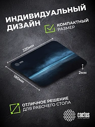 Коврик для мыши Cactus Dark Sea рисунок 220x180x2мм (CS-MPC-P03XS)
