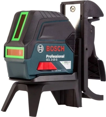 Нивелир лазерн. Bosch GCL 2-15G + RM1+ BM3 2кл.лаз. 540нм цв.луч. зеленый 2луч. (0601066J00)