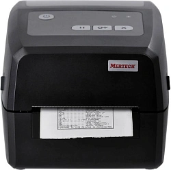 Термопринтер Mertech TLP4H (1026) 300dpi 101мм/с/USB/RS232/Eth для печ.этик. черный