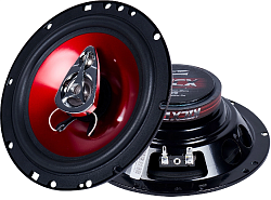 Колонки автомобильные Kicx SP 165 130Вт 90дБ 4Ом 16.5см (6 1/2дюйм) (ком.:2кол.) коаксиальные трехполосные