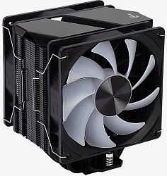 Устройство охлаждения(кулер) Aerocool Rime 4 Dual ARGB Soc-AM5/AM4/1200/1700/1851 черный 4-pin 17-34dB Al+Cu 250W Ret