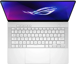 Ноутбук Asus ROG Zephyrus G14 GA403WW-QS100W Ryzen AI 9 HX 370 32Gb SSD1Tb NVIDIA GeForce RTX5080 16Gb 14" OLED 3K (2880x1800) Windows 11 Home white WiFi BT Cam Bag (90NR0MA4-M004S0)