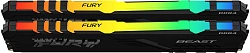 Память DDR5 2x32GB 5200MHz Kingston KF552C40BBAK2-64 Fury Beast RGB RTL Gaming PC5-41600 CL40 DIMM 288-pin 1.25В kit single rank с радиатором Ret