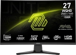 Монитор MSI 27" Mag 275CQF E18 черный VA LED 16:9 HDMI полуматовая 250cd 178гр/178гр 2560x1440 180Hz DP Quad 2K (1440p) 4.6кг