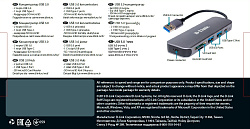 Разветвитель USB 3.0 D-Link DUB-1325/A1A 2порт. серый