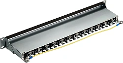 Патч-панель Lanmaster LAN-PPL24S6A 19" 1U 24xRJ45 кат.6A STP