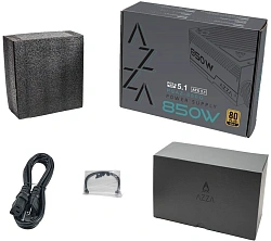 Блок питания Azza ATX 850W PSAZ-850G Gen.5 80+ gold (20+4pin) APFC 120mm fan 6xSATA Cab Manag RTL