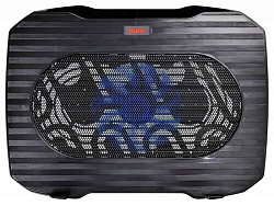 Подставка для ноутбука Buro BU-LCP156-B114 15.6" 357x265x33мм 1xUSB 1x 140ммFAN 345г металлическая сетка/пластик черный