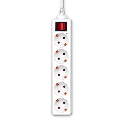 Сетевой удлинитель Buro BU-PS5.1/W 1.5м (5 розеток) белый (пакет ПЭ)