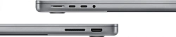 Ноутбук Apple MacBook Pro A2918 M3 8 core 16Gb SSD512Gb/10 core GPU 14.2" Liquid Retina XDR (3024x1964) macOS grey space WiFi BT Cam (Z1C800132)