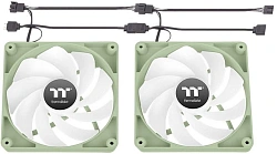 Вентилятор для корпуса Thermaltake CT120 Sync Matcha Reverse ARGB 120х120x25 зеленый 4-pin 31.2дБ (упак.:2шт) (CL-F200-PL12MG-A) Ret