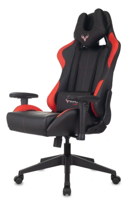 Кресло игровое Zombie VIKING 5 AERO черный/красный эко.кожа с подголов. крестов. пластик