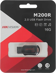 Флеш Диск Hikvision 16GB M200R HS-USB-M200R/16G USB2.0 черный