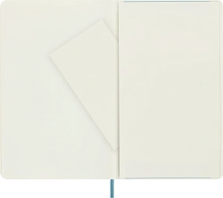 Блокнот Moleskine CLASSIC SOFT QP618B35 Large 130х210мм 192стр. нелинованный мягкая обложка голубой