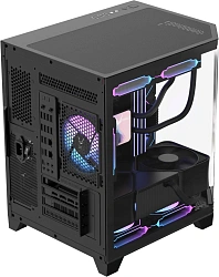 Корпус Formula Crystal Z6M Floe черный без БП mATX 4x120mm 2xUSB3.0 audio bott PSU
