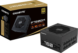 Блок питания Gigabyte ATX 750W GP-P750GM 80+ gold (20+4pin) APFC 120mm fan 8xSATA Cab Manag RTL