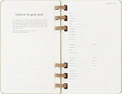 Еженедельник Moleskine ACADEMIC SPIRAL DHSPK5212AMWH3 Large 150х210мм 200стр. кремовые страницы спираль киви