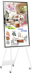 Панель Samsung 55" Flip Chart WM55FX белый VA LED 8ms 16:9 HDMI M/M матовая 350cd 178гр/178гр 3840x2160 DP 4K USB 28.6кг