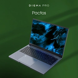 Ноутбук Digma Pro Pactos Core i3 1215U 8Gb SSD256Gb Intel UHD Graphics 16" IPS WUXGA (1920x1200) Windows 11 Pro dk.grey WiFi BT Cam 5500mAh (DN16P3-8CXW01)