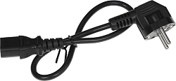 Шнур питания Lanmaster LAN-PP13/SHA-0.5-BK C13-Schuko проводник.:3x0.75мм2 0.5м 220В 10А черный