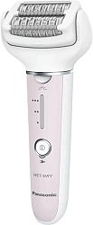 Эпилятор Panasonic ES-EY80-P520 скор.:3 насад.:5 от аккум. белый/розовый