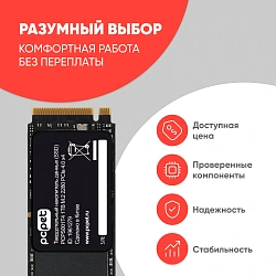 Накопитель SSD PC Pet PCIe 4.0 x4 1TB PCPS001T4 M.2 2280 OEM