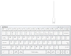 Клавиатура A4Tech FBX51C белый USB беспроводная BT/Radio slim Multimedia (FBX51C WHITE)