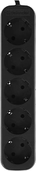 Сетевой удлинитель Defender M518 1.8м (5 розеток) черный (коробка)