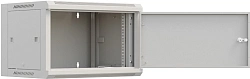 Шкаф коммутационный NTSS Премиум (NTSS-W6U6060FD) настенный 6U 570x600мм пер.дв.металл 60кг серый 500мм 18.8кг 220град. 370мм IP20 сталь