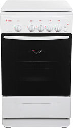 Плита Газовая Gefest CG 50M04 K73 белый (металлическая крышка) реш.чугун