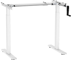 Подстолье Cactus CS-MDF-WT белый черный каркас белый 133x72x60см