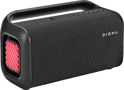 Колонка порт. Digma D-PS1526 черный 40W 2.0 BT 10м 3000mAh (DPS1526)