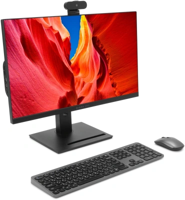 Моноблок Digma Pro Vision 23.8" Full HD Ryzen 3 5425U (1.8) 8Gb SSD256Gb RGr CR Windows 11 Pro Eth WiFi BT 90W клавиатура мышь Cam черный 1920x1080