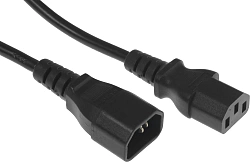Шнур питания Lanmaster LAN-PP13/14-3.0-BK черный