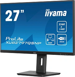 Монитор Iiyama 27" ProLite XUB2797QSNP-B1 черный IPS LED 16:9 HDMI M/M матовая HAS Piv 300cd 178гр/178гр 2560x1440 100Hz DP WQ USB 6.1кг