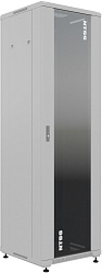 Шкаф коммутационный NTSS Премиум (NTSS-R22U6060GS) напольный 22U 600x600мм пер.дв.стекл металл 900кг серый 510мм 47.4кг 1102мм IP20 сталь