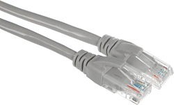 Патч-корд Exegate UTP-RJ45-RJ45-5e-CU-3M-GY 1Гбит/с UTP 4 пары cat.5E Cu 3м серый RJ-45 (m)-RJ-45 (m) (EX282013RUS)
