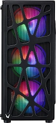 Корпус Formula Mana черный без БП ATX 4x120mm 2xUSB2.0 1xUSB3.0 audio bott PSU