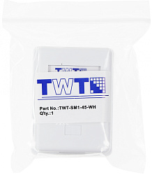 Розетка Lanmaster TWT-SM1-45-WHRJ45 1 кат.5E бел. (упак.:1шт)
