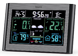 Погодная станция Buro BU-WSH114-COLOR черный