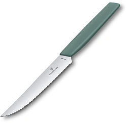 Набор ножей кухон. Victorinox Swiss Modern 6.9006.12W43B компл.:2предм. зеленый блистер
