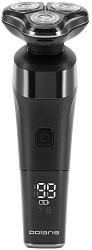 Бритва роторная Polaris PMR 0308RC реж.эл.:3 питан.:элек.сеть/аккум. черный