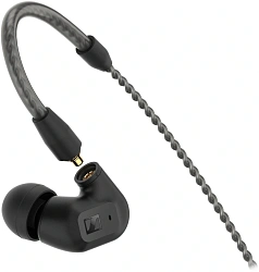 Наушники вкладыши Sennheiser IE 200 1.2м черный проводные крепление за ухом (IE 200 BLACK)