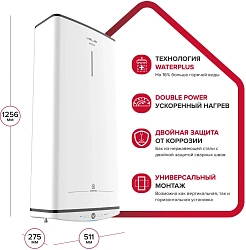 Водонагреватель Ariston Velis Tech Inox PW ABSE 100 2.5кВт 100л электрический настенный/белый