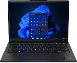 Ноутбук Lenovo ThinkPad X1 Carbon Gen 10 Core i7 1260P 16Gb SSD512Gb Intel Iris Xe graphics 14" OLED 2.8K (2880x1800) Windows 11 Pro black WiFi BT Cam (21CB007ART)